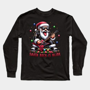 Rockstar Santa Long Sleeve T-Shirt